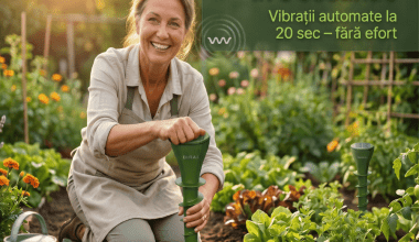 Dispozitiv anti cartite solar protectie gradina