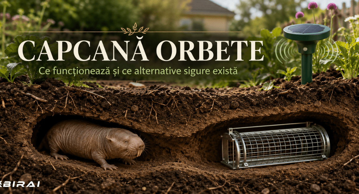 Cum scapi de cârtițe din grădină - Aparat Anti Cârtițe Solar BIRAI