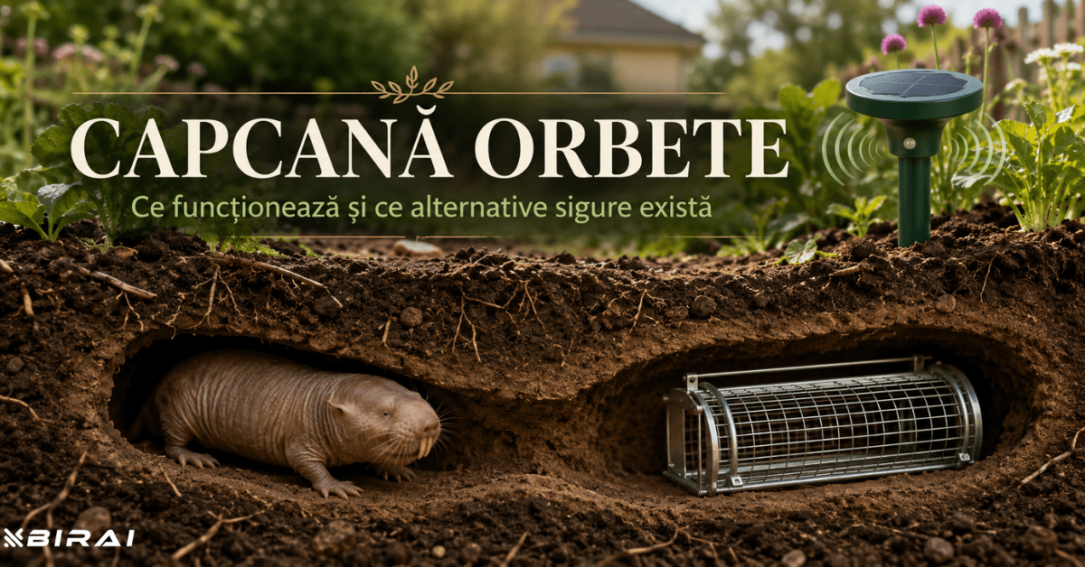 Cum scapi de cârtițe din grădină - Aparat Anti Cârtițe Solar BIRAI